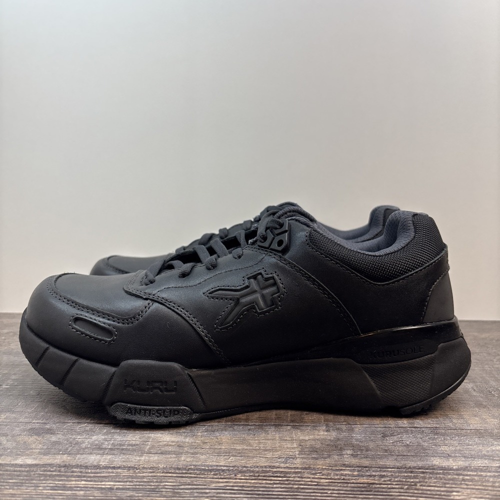 KURU Kinetic 2 Women's 8 Shoe Sneaker Smokestack Black Leather Anti-Slip Work